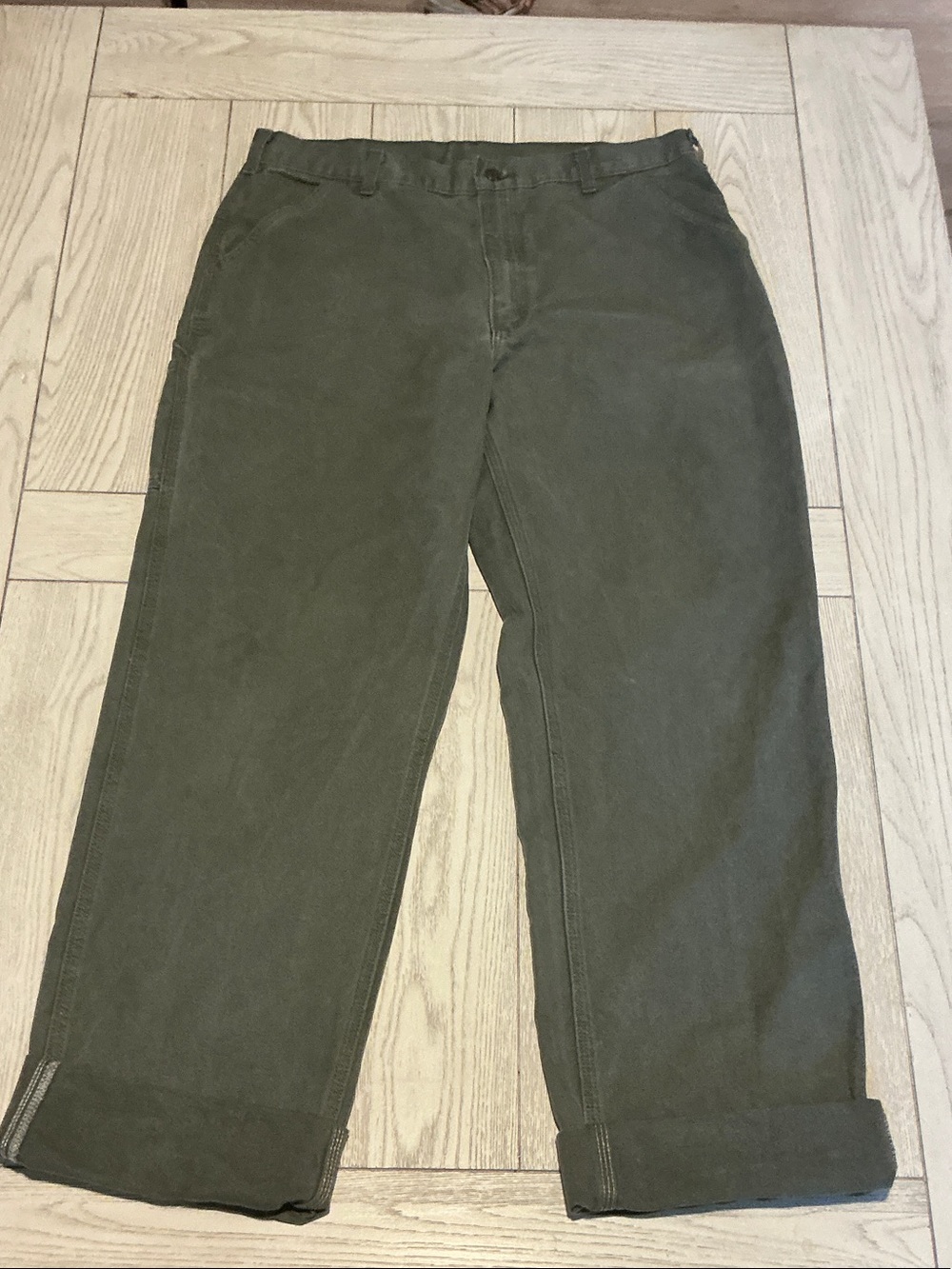 Carhartt Olive Workwear Chinos
